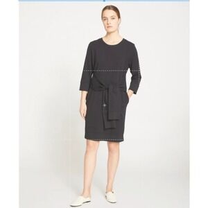 UNIVERSAL Standard Women's Black Long-Sleeve Misa Mini Shirt Dress Size‎ Small